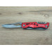 Туристичний ніж-мультитул Traveler MS-001 red  з чохлом