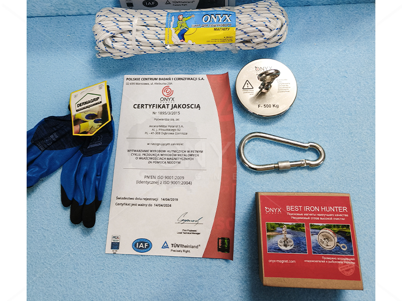 Магнит F500x1 (600кг) поисковый односторонний Магнит F500x1 (600кг) поисковый односторонний