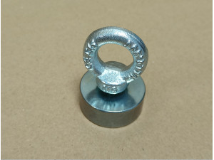 Магніт 35х6мм N45 у корпусі 40х15мм із рим-болтом М6