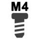 Різьба: М4