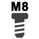 Різьба: М8