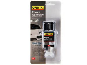 Клей для металу та магнітів епоксидний двокомпонентний у шприці Unifix, 6г