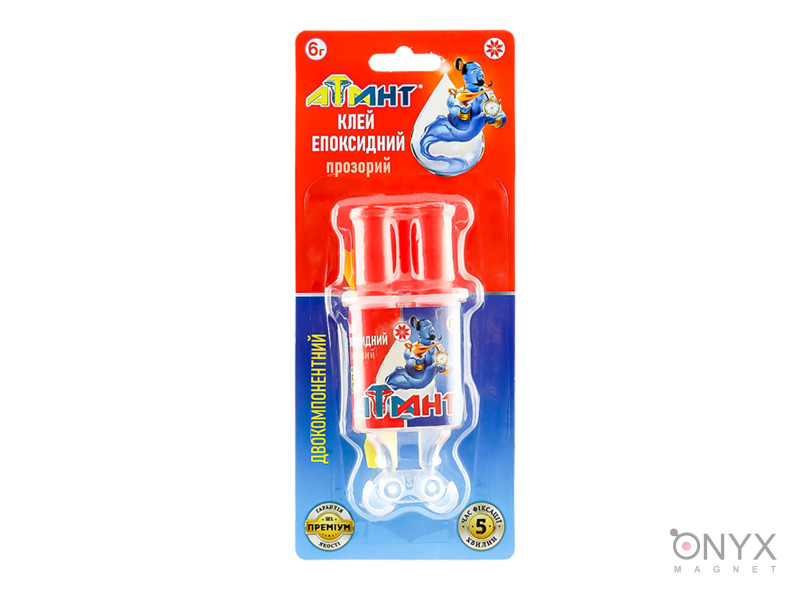 Супер-клей епоксидний "АТЛАНТ", двокомпонентний 6 гр. Супер-клей епоксидний "АТЛАНТ", двокомпонентний 6 гр.