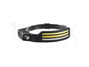 Ліхтар налобний акумуляторний CB-689-3 LM 3COB з датчиком руху, Type-C, чорний