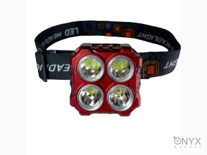 Налобний світлодіодний ліхтар 4 LED ZB-3