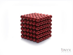 Неокуб 216 магнітів антистрес-конструктор бордовий
