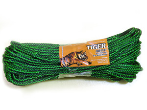 Трос човновий 5мм 33м TIGER зусилля на розрив 500 кг,мотузка,канат,шнур